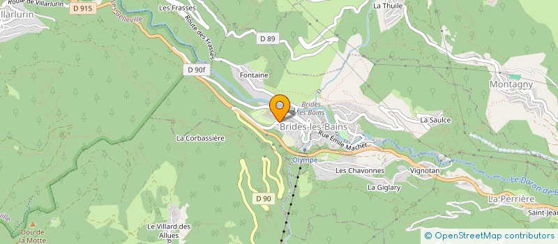 localisation de l'entreprise BRIDES-LES-BAINS TOURISME & DEVELOPPEMENT  BRIDES-LES-BAINS