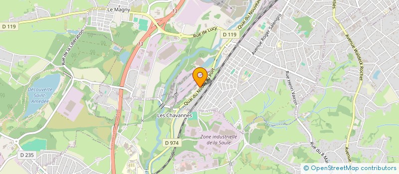 localisation de l'entreprise BRIDET BEDERT LEVAGE à MONTCEAU-LES-MINES