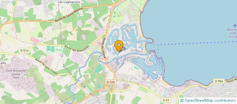 localisation de l'entreprise BRIDGE  GRIMAUD