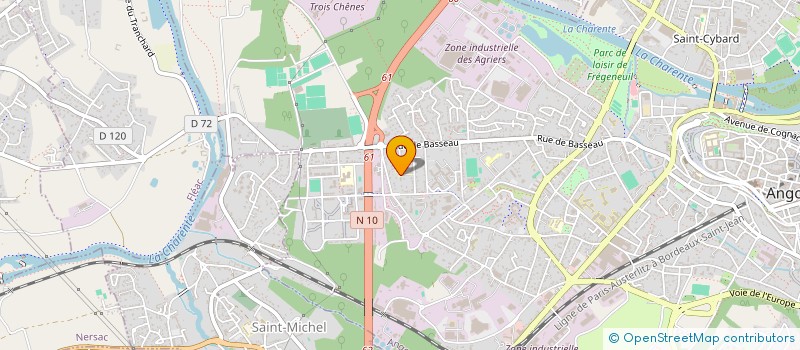 localisation de l'entreprise BRIDGE CLUB ANGOUMOISIN à ANGOULEME