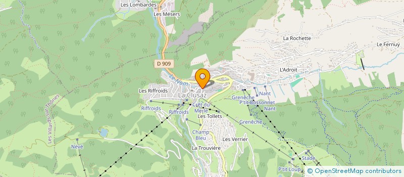 localisation de l'entreprise BRIDGE CLUB ARAVIS à LA CLUSAZ