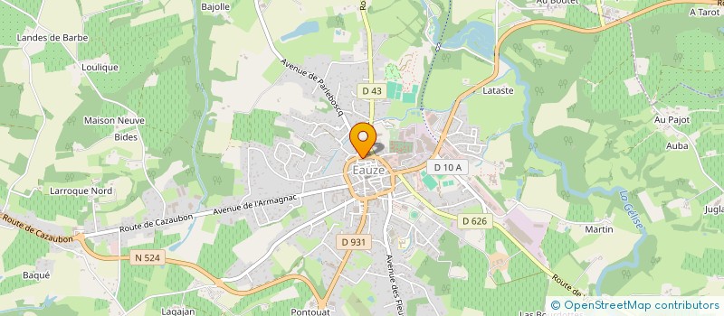 localisation de l'entreprise BRIDGE CLUB ARMAGNAC  EAUZE