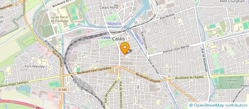 localisation de l'entreprise BRIDGE CLUB CALAISIEN à CALAIS
