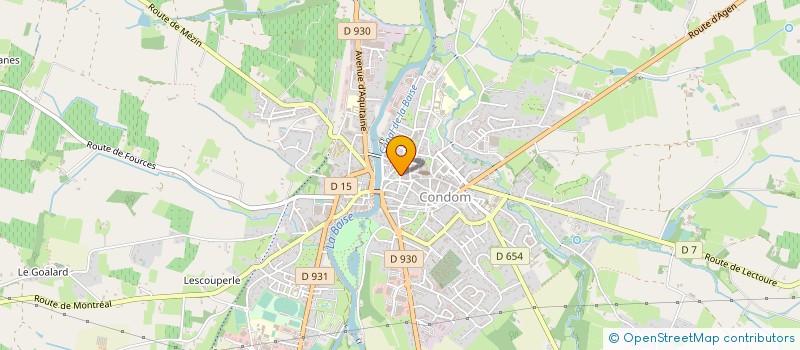 localisation de l'entreprise BRIDGE CLUB CONDOM EN ARMAGNAC  CONDOM