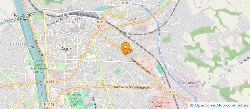 localisation de l'entreprise BRIDGE CLUB D AGEN  AGEN