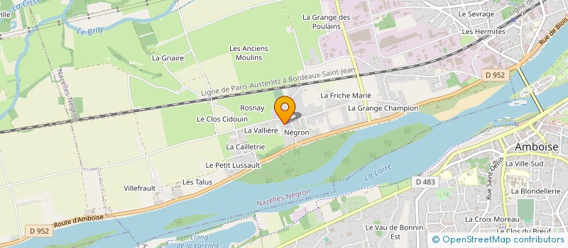 localisation de l'entreprise BRIDGE CLUB D'AMBOISE  NAZELLES-NEGRON