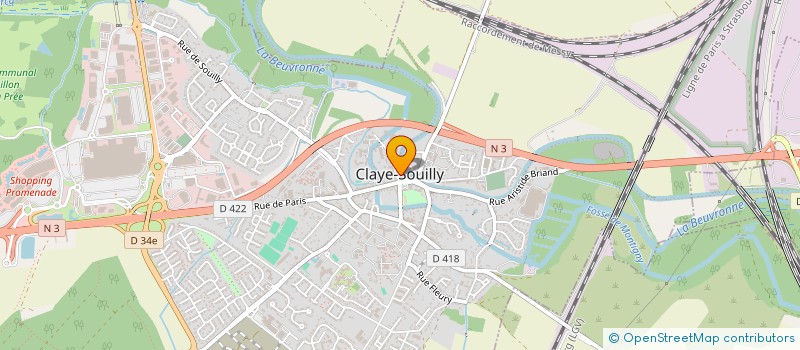 localisation de l'entreprise BRIDGE CLUB DE CLAYE-SOUILLY BCCS  CLAYE-SOUILLY