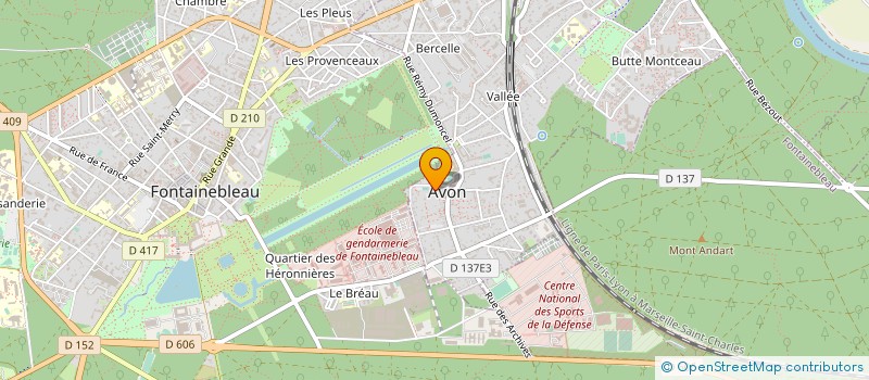 localisation de l'entreprise BRIDGE CLUB DE FONTAINEBLEAU -AVON  AVON