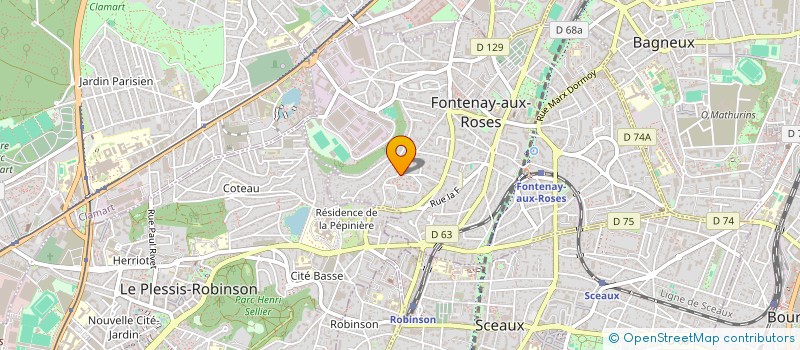 localisation de l'entreprise BRIDGE - CLUB DE FONTENAY AUX ROSES à FONTENAY-AUX-ROSES