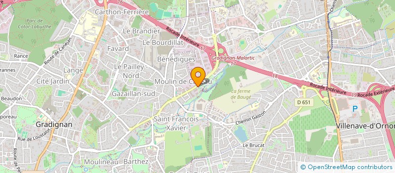 localisation de l'entreprise BRIDGE CLUB DE GRADIGNAN  GRADIGNAN
