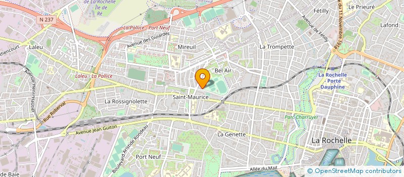 localisation de l'entreprise BRIDGE CLUB DE L'AUNIS  LA ROCHELLE