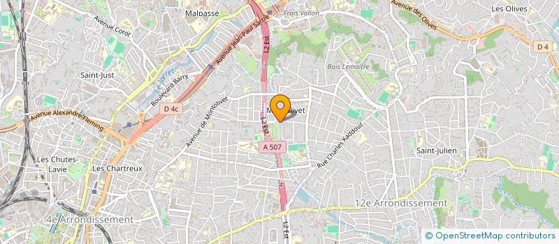 localisation de l'entreprise BRIDGE CLUB DE MONTOLIVET  MARSEILLE