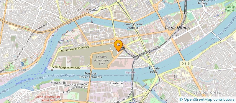 localisation de l'entreprise BRIDGE CLUB DE NANTES à NANTES