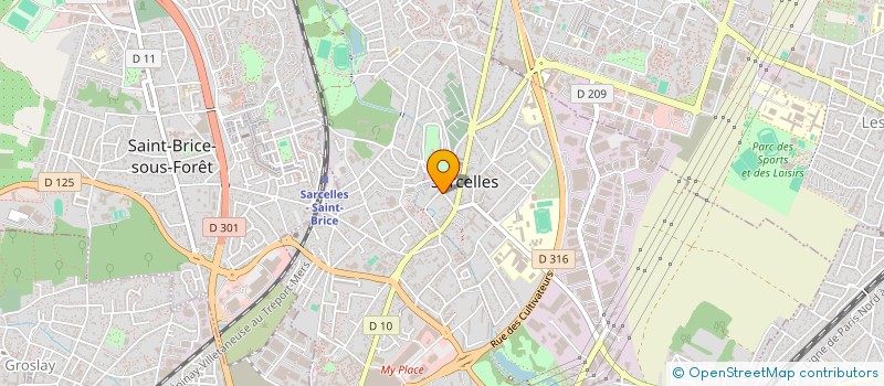 localisation de l'entreprise BRIDGE CLUB DE SARCELLES  SARCELLES