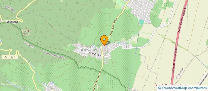 localisation de l'entreprise BRIDGE CLUB DE SELESTAT  ORSCHWILLER