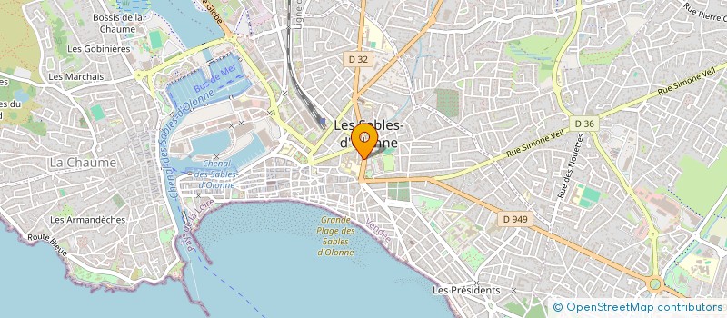 localisation de l'entreprise BRIDGE-CLUB DES SABLES D'OLONNE à LES SABLES D'OLONNE