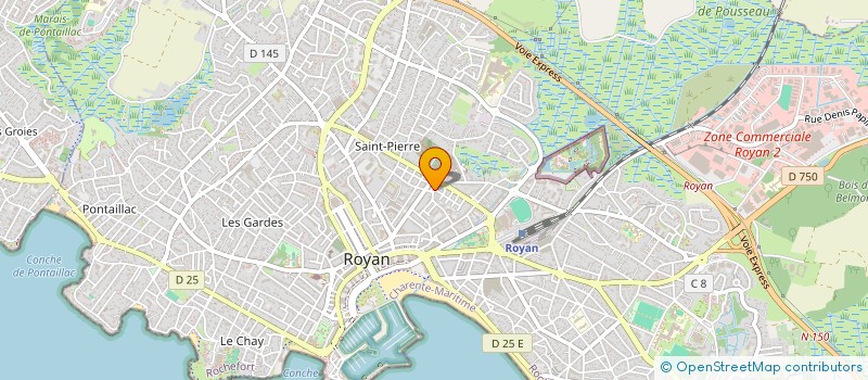 localisation de l'entreprise BRIDGE CLUB DU CHATEAU  ROYAN