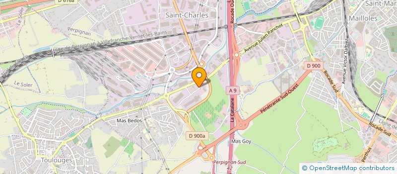 localisation de l'entreprise BRIDGE-CLUB DU MOULIN A VENT  PERPIGNAN