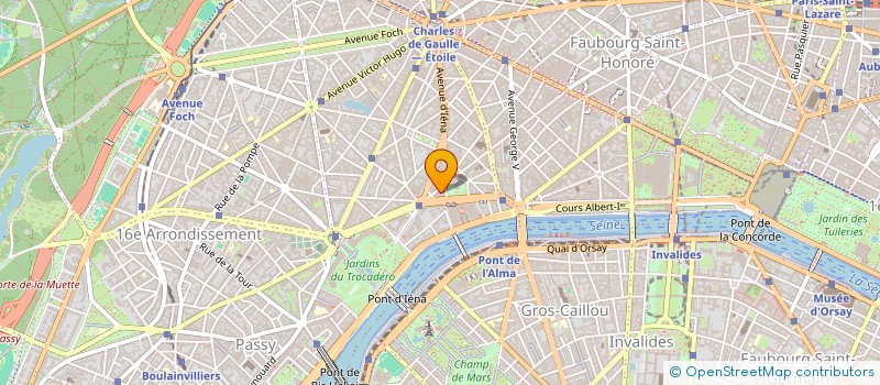 localisation de l'entreprise BRIDGE CLUB IENA  PARIS