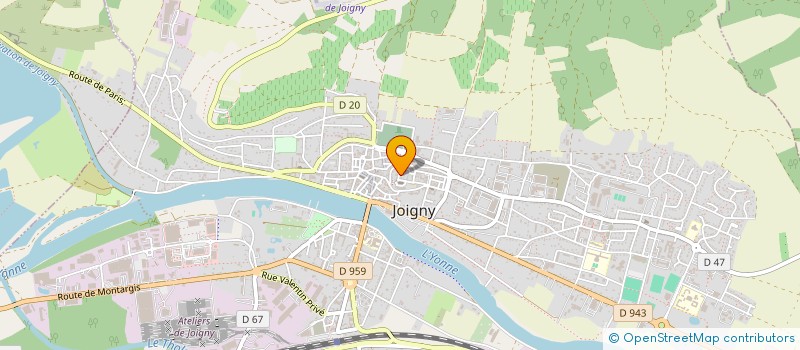localisation de l'entreprise BRIDGE CLUB JOIGNY  JOIGNY