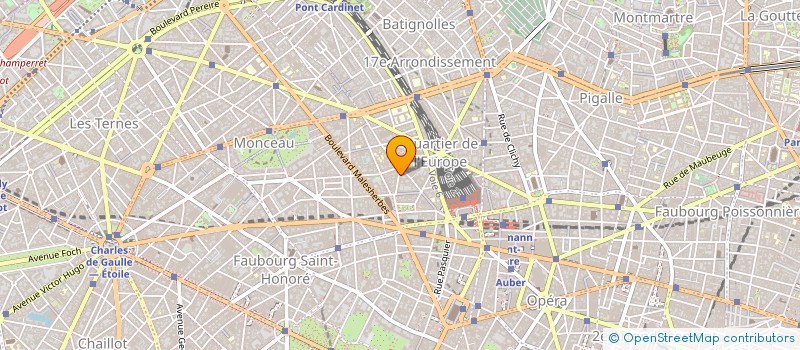 localisation de l'entreprise BRIDGE CLUB MONCEAU  PARIS