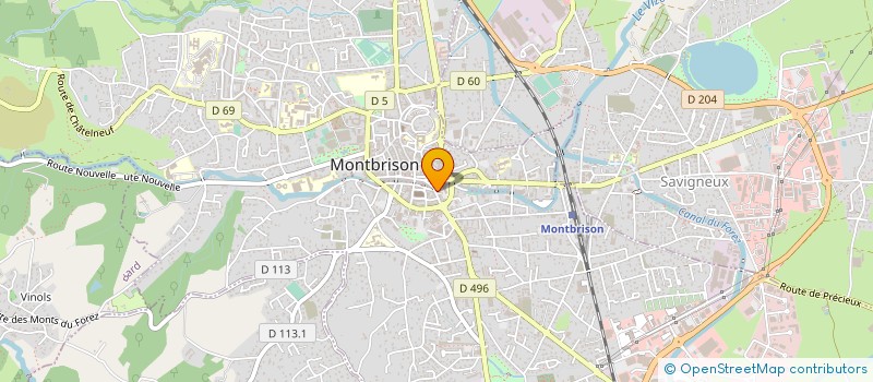 localisation de l'entreprise BRIDGE CLUB MONTBRISON  MONTBRISON