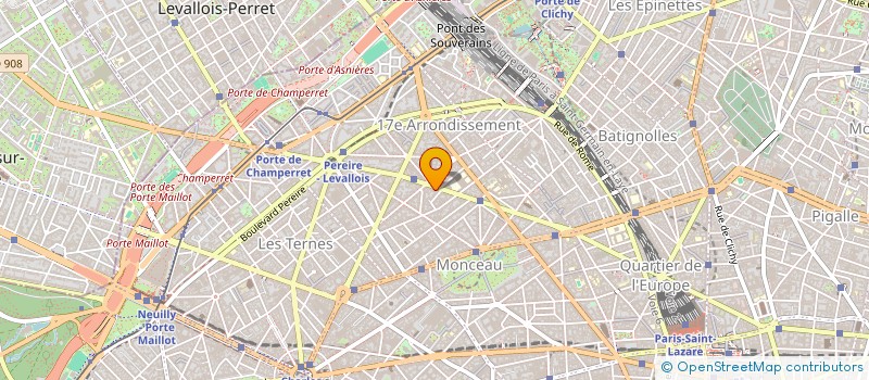 localisation de l'entreprise BRIDGE CLUB VILLIERS  PARIS