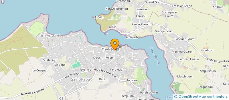 localisation de l'entreprise BRIDGE DE L'ABER  SAINT-PABU