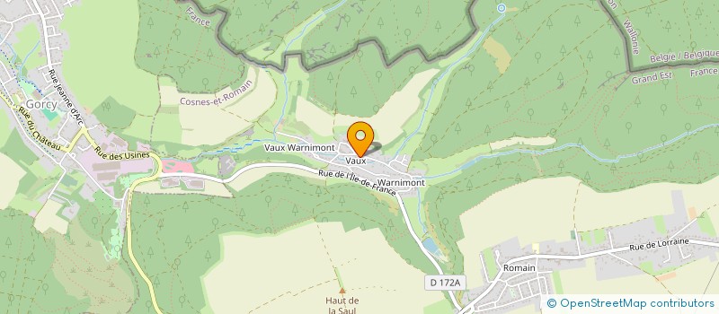 localisation de l'entreprise BRIDGE DU PAYS HAUT  COSNES-ET-ROMAIN