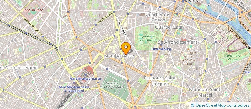localisation de l'entreprise BRIDGE LUXEMBOURG VAVIN à PARIS