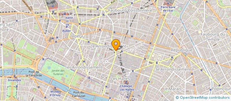 localisation de l'entreprise BRIDGE SA à PARIS