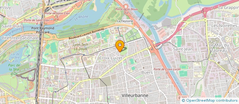 localisation de l'entreprise BRIDGEA  VILLEURBANNE