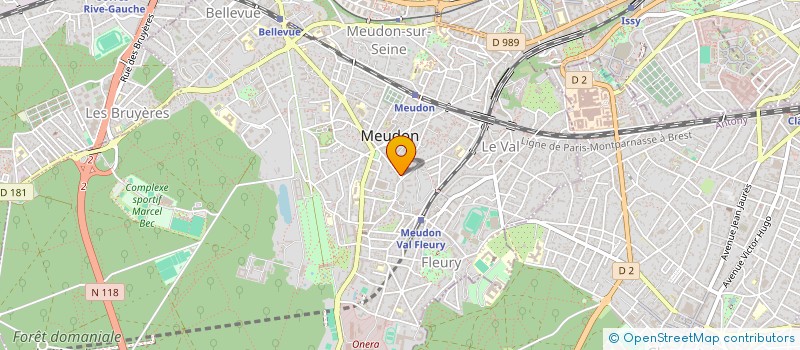 localisation de l'entreprise BRIDGNESS à MEUDON
