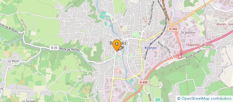 localisation de l'entreprise BRIDIS à BRIGNAIS