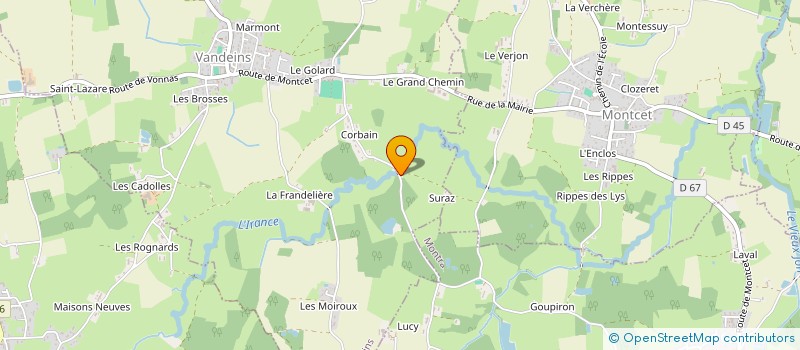 localisation de l'entreprise BRIDON SURAZ IMMOBILIER  VANDEINS