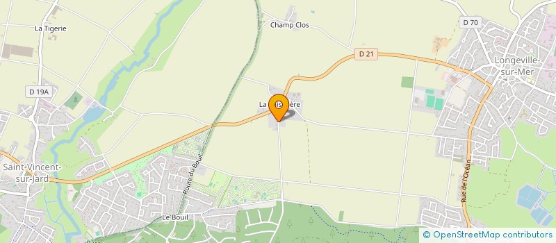 localisation de l'entreprise BRIDONNEAU TRAVAUX AGRICOLES  LONGEVILLE-SUR-MER