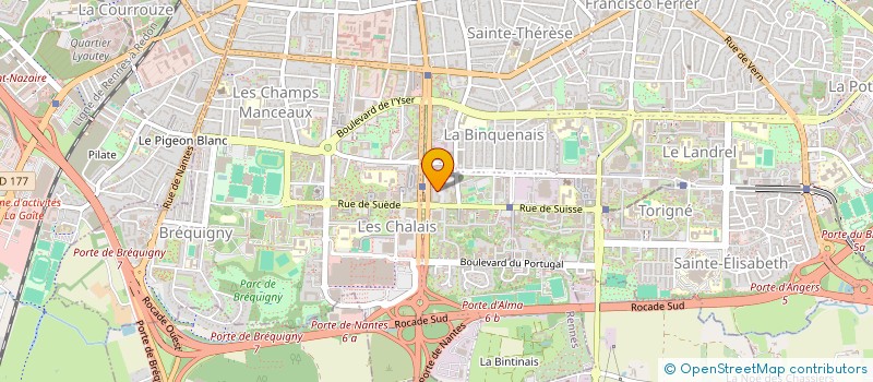 localisation de l'entreprise BRIDOR PATISSERIE à RENNES