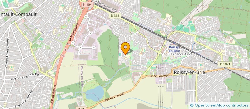 localisation de l'entreprise BRIE BATIMENT à ROISSY-EN-BRIE