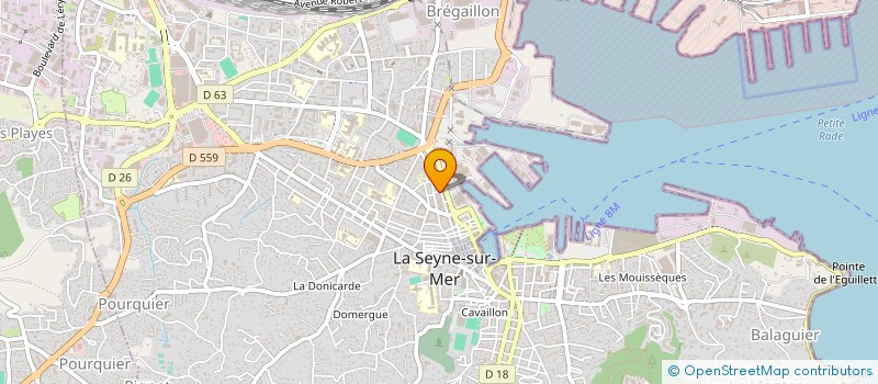 localisation de l'entreprise BRIE ET PROVENCE à LA SEYNE-SUR-MER