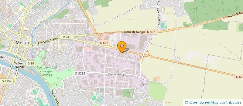 localisation de l'entreprise BRIE INDUSTRIE à VAUX-LE-PENIL