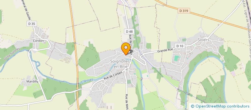 localisation de l'entreprise BRIE MACONNERIE  SOIGNOLLES-EN-BRIE