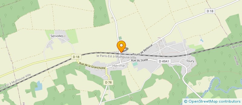 localisation de l'entreprise BRIE MACONNERIE RENOVATION  HERME