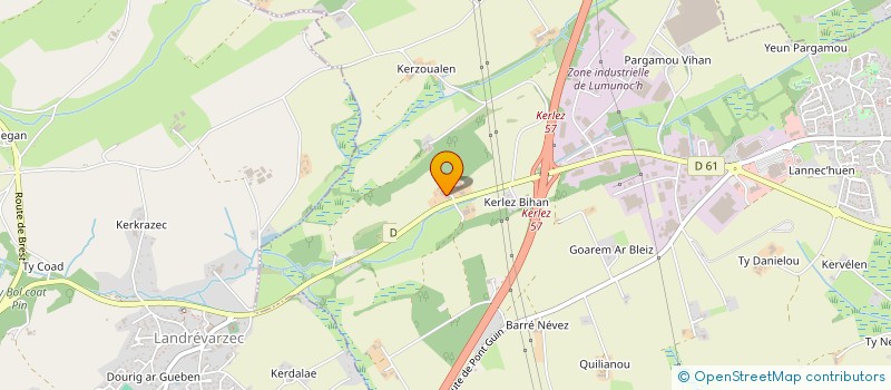 localisation de l'entreprise BRIEC AUTODEFENSE KRAV-MAGA  BRIEC