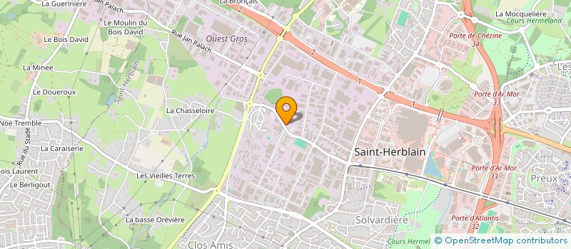 localisation de l'entreprise BRIELLE COLAS  SAINT-HERBLAIN