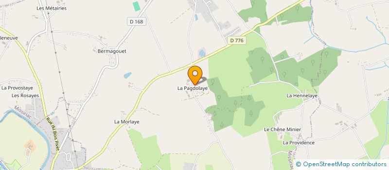 localisation de l'entreprise BRIEND à MISSIRIAC