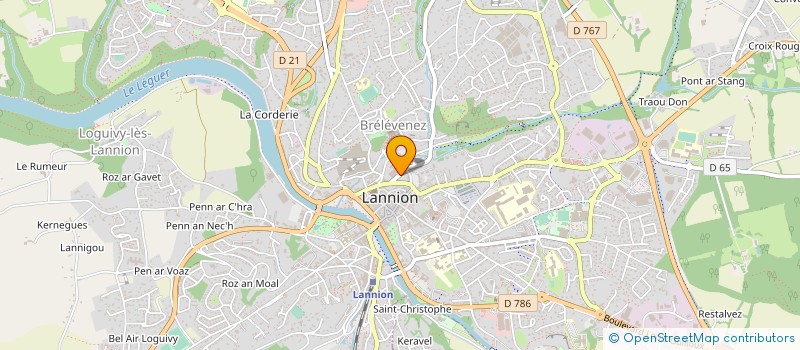 localisation de l'entreprise BRIEND LE GUERN à LANNION