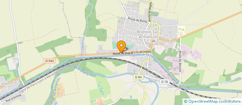 localisation de l'entreprise BRIENON AUTO PIECES à BRIENON-SUR-ARMANCON