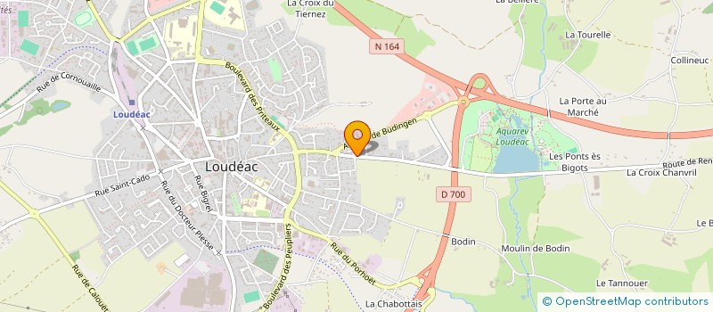 localisation de l'entreprise BRIENT à LOUDEAC
