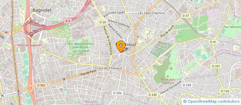 localisation de l'entreprise BRIENT IMMOBILIER à MONTREUIL