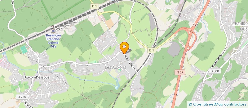 localisation de l'entreprise BRIENZO  LES AUXONS